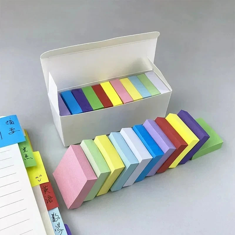 Color Sticky Note Pads Planner Stickers Notepad Memo Pad for School Office Supplies